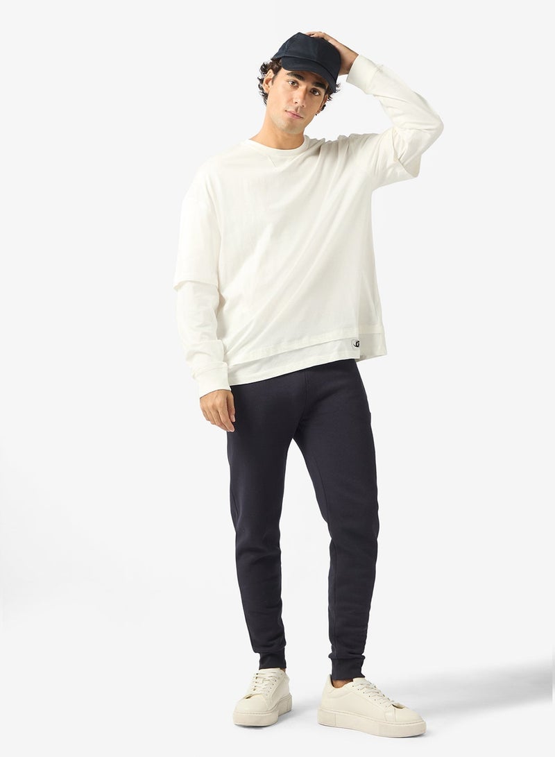 GUESS Nicco Crew Neck Long Sleeve T-Shirt - Image 4